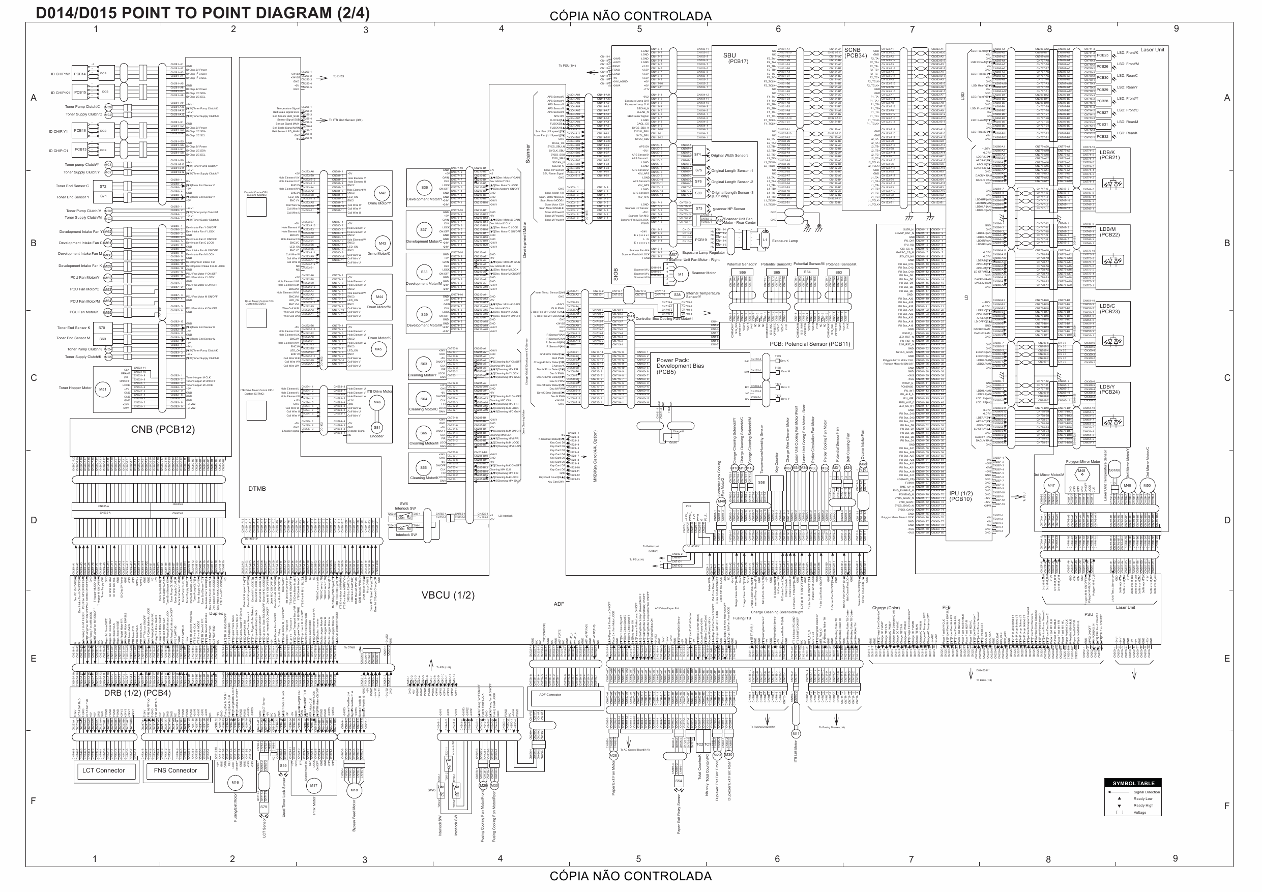 RICOH Aficio MP-C6000 C7500 Pro-C550EX C700EX D014 D015 D078 D079 Circuit Diagram-2